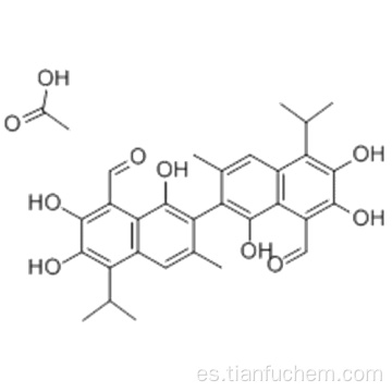 DL-Gossypol Metanoico Ácido CAS 12542-36-8 Acetato de Gossypol en línea